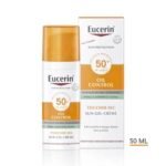 Eucerin – Sun Protection Oil Control Gel-Crème SPF 50+ Très haute protection solaire – Peaux grasses à tendance acnéique – 50ml