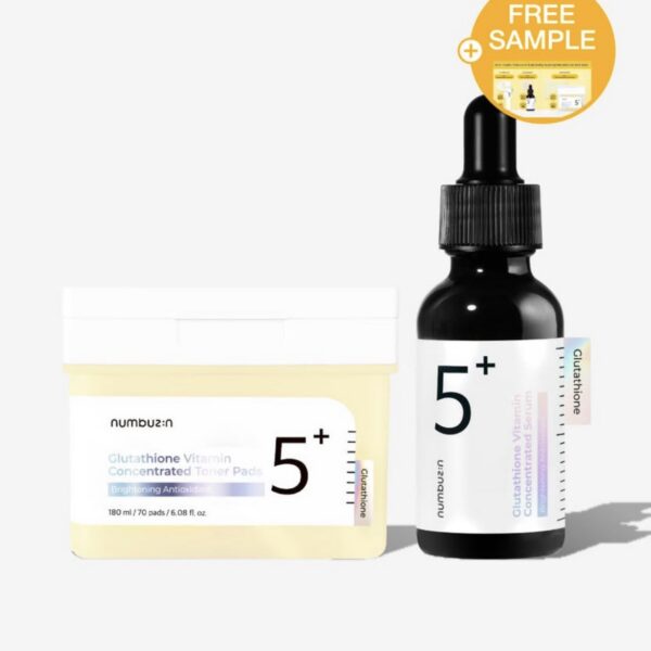 NUMBUZIN - No.5+ Glutathione Vitamin Serum & Pad Set