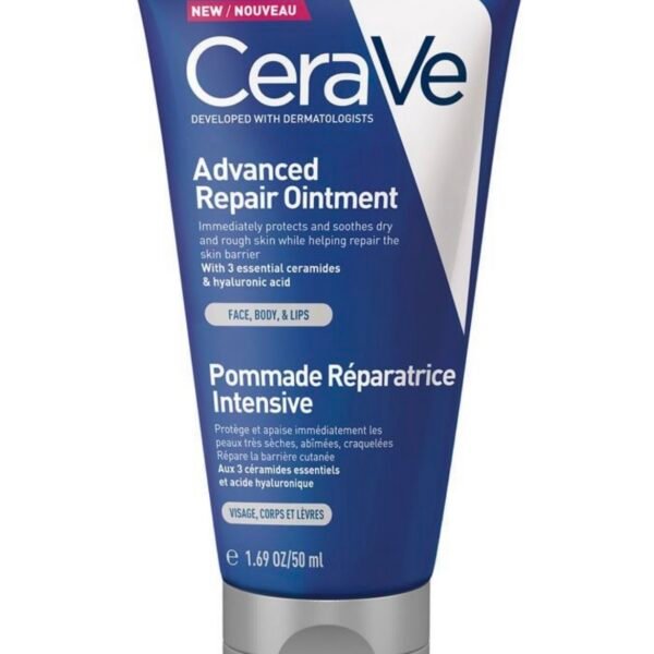 Cerave Pommade Réparatrice Intensive Visage, lèvres et Corps Peaux Très Sèches 50ml