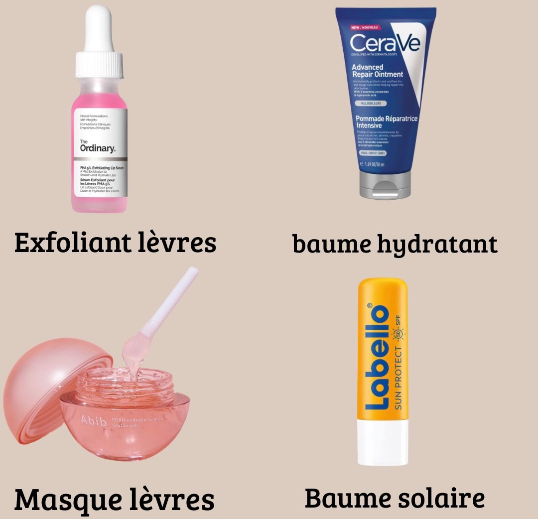 Kit Lèvres 👄 — pour des lèvres douces au quotidien - Exfolier - Hydrater - Nourrir- Protéger – Image 1