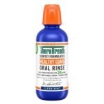 TheraBreath Healthy Gums Oral Rinse : bain de bouche anti-gingivite au goût menthe fraîche, formulé par des dentistes pour aider à prévenir la gingivite et soutenir la santé des gencives, sans alcool (473ml)