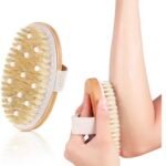 Brosse A Sec Brossage A Sec Drainage Lymphatique Brosse Corps A SecBrosse De Bain Poils De Sanglier Naturels Pour Massage Anti-Cellulite