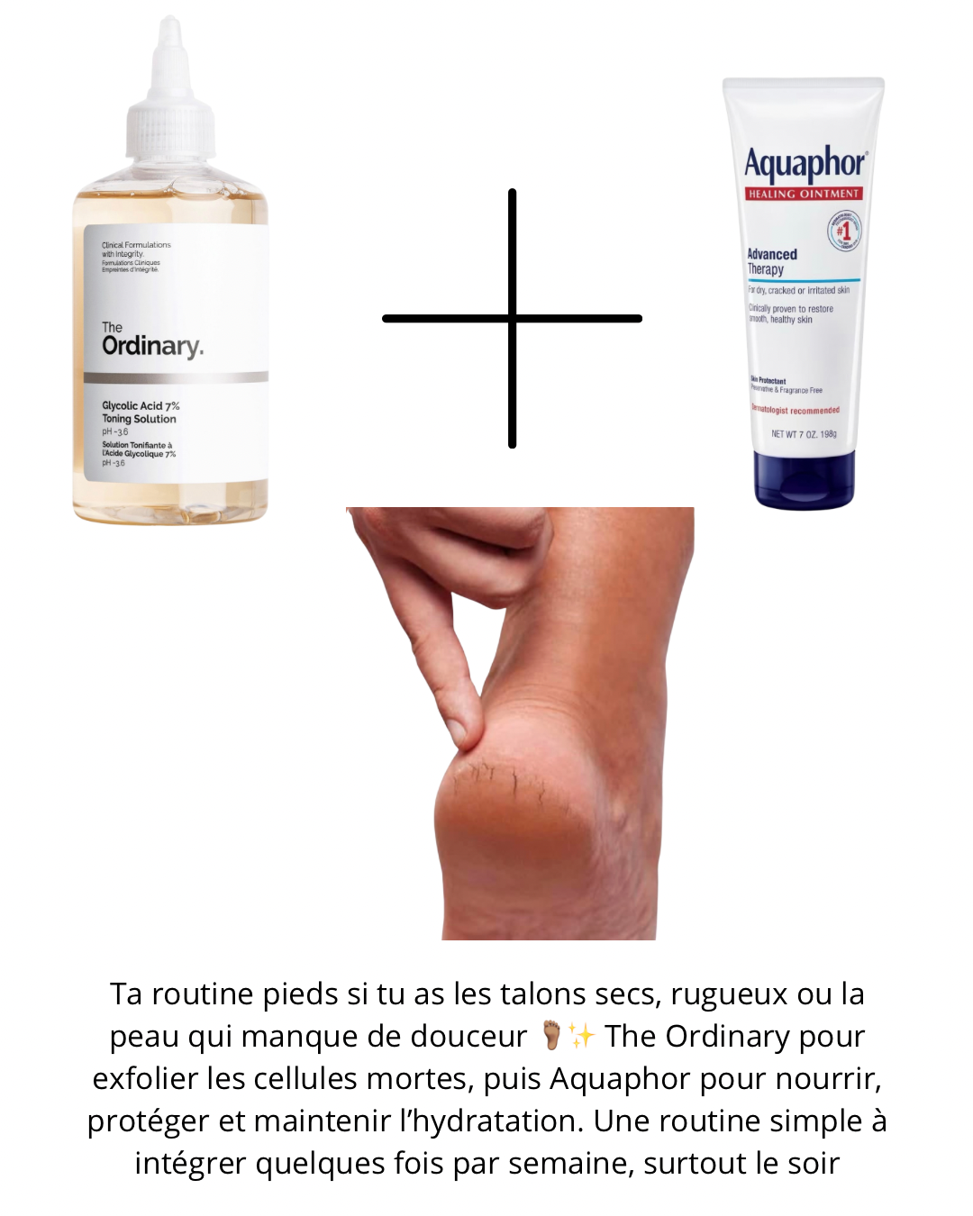 Kit pieds - Exfoliant The Ordinary + Baume Aquaphot – Image 2